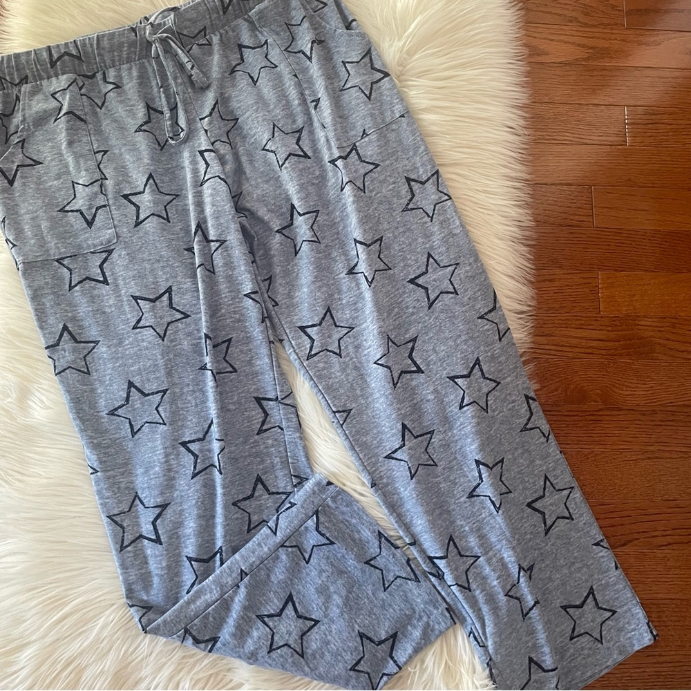 Lucky Brand Straight Leg Lounge Pants With Drawstrings
Blue Stars Size XL